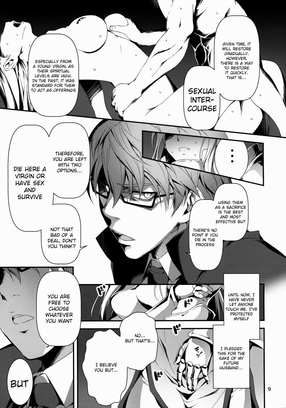 Hentai Manga Comic-The Salary Man in Black and the Knight Yufia-Read-10